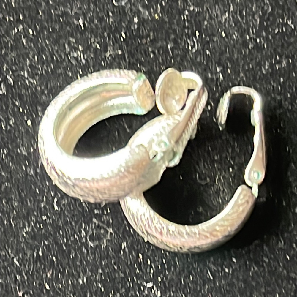 Sarah Coventry Silver Hoop Earrings